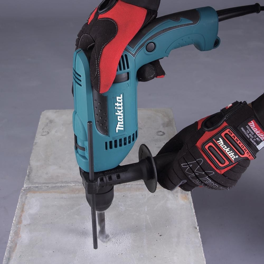 Новинка! Дрель ударная сетевая Makita HP 1641 FK 0,68 кВт 220 В, Двухрежимная, D сверления бетон 16 мм, дерево 30 мм, металл 13 мм HP1641FK