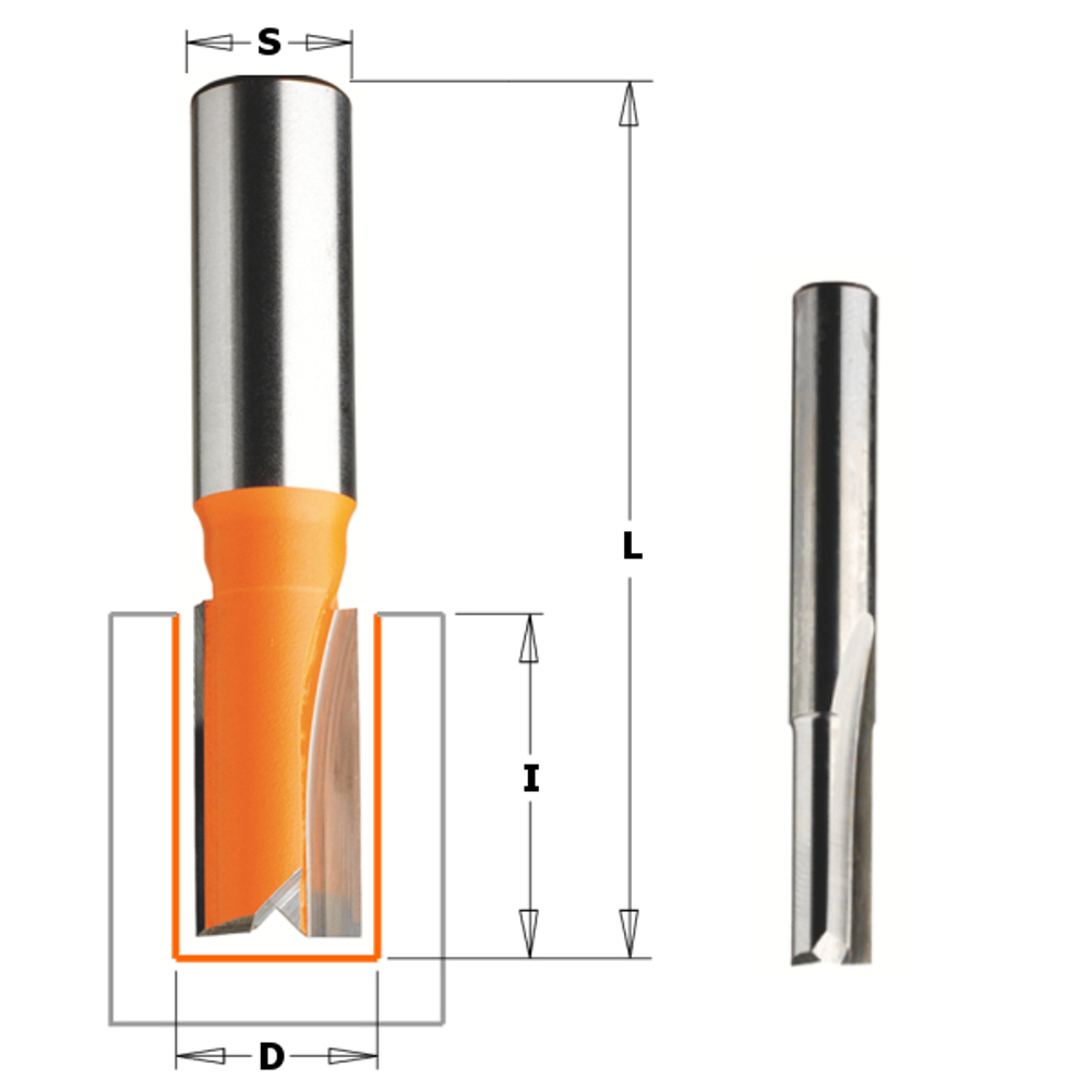 Фреза пазовая монолитная S=12 D= 6 x 19 x 60 CMT 911.560.11