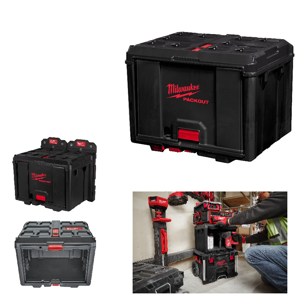Новинка! Ящик большой XL с фронтальной крышкой Cabinet PACKOUT Milwaukee 4932480623