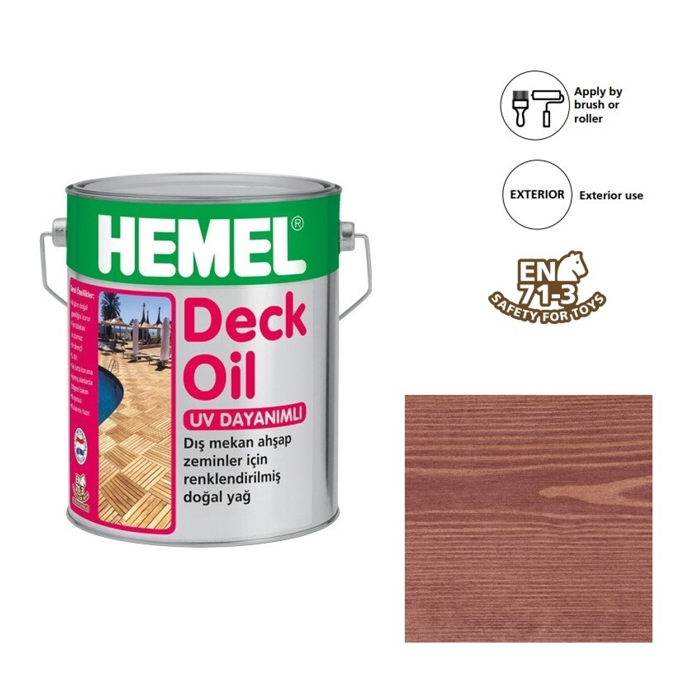 Масло для террас для наружного применения Deck Oil Красный сандал, 2,5 л 3116H HEMEL 311625