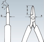 АКЦИЯ ЛЕТНИЕ СКИДКИ! Кусачки торцевые для электроники ESD KNIPEX 120 мм маленькая фаска, узкие губки 65°, 2-комп. антистатические ручки KN-6462120ESD