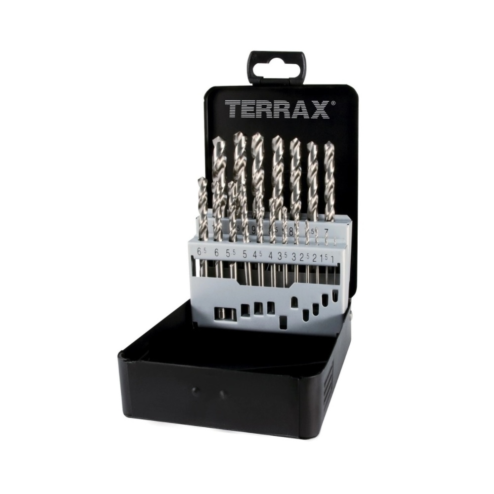 Новинка! Набор из 19 шт сверл спиральных по металлу RUKO HSS-G TERRAX by 1-10 мм, в кейсе A214214