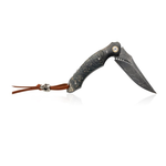 Новинка! Нож японский складной Tojiro Hatamoto, дамасская сталь VG-10 76 слоя, 1000 грит, рукоять дерево, клинок 84 мм HFK-2434