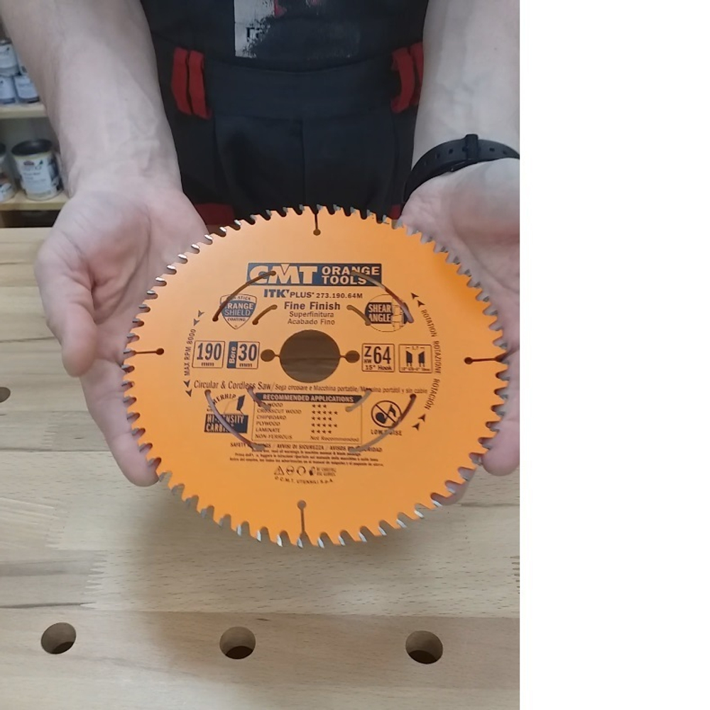 ХИТ! Пильный диск 190 x 30 +20 +16 x 1,7 / 1,1 15гр 10гр ATB + 8гр SHEAR Z64 универсальный CMT 273.190.64M