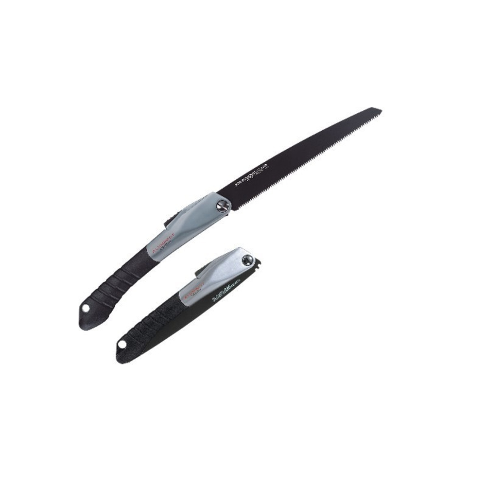 ХИТ! Складная японская ручная пила TAJIMA ALUMINIST BLACK с черным полотном 240 мм 9 TPI ALOR-240FB ALOR240FB