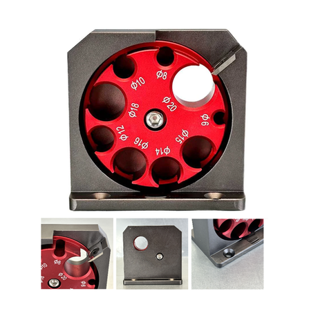 Новинка! Кондуктор для скругления деталей UNIQTOOL 86 x 85 x 49 мм D=8, 9, 10, 12, 14, 15, 16, 18, 20 мм UTJ-015