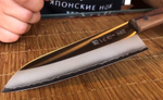 Японский Шеф Нож кухонный Сантоку Kanetsugu Special Offer длина лезвия 170 мм сталь AUS-8/SUS410 3 слоя, рукоять розовое дерево, заточка 5000 Tojiro 2003