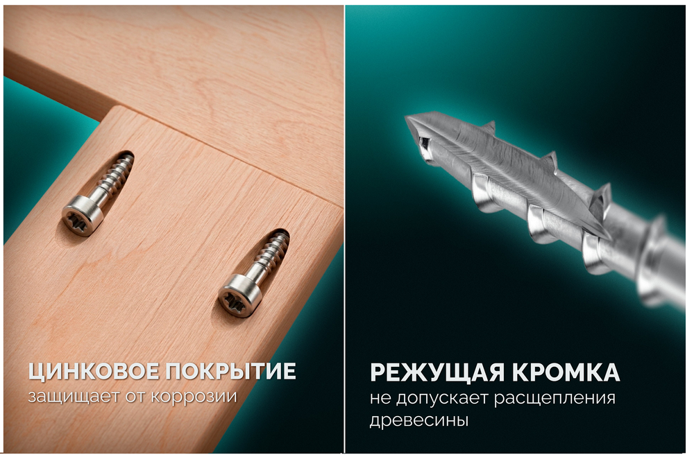 Новинка! Набор саморезов для глухих отверстий 850 шт. KRAFTOOL Woodsniper-PHS в кейсе 30067-PH