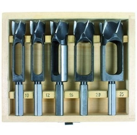 ХИТ! Набор свёрл пробочных (пробочников) 10/25 мм 5 шт Fisch Tenon Plug Di 701870 М00003136
