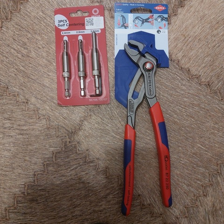 Клещи переставные COBRA QuickSet 250 мм, зев 50 мм, фосфатированные, 2 - х компонентные ручки, в блистере KNIPEX KN-8722250SB