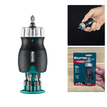 Новинка! Набор Реверсивная отвертка с битами 6 шт KRAFTOOL EXTREM Kompakt c трещоточным механизмом 25877