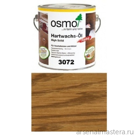 Цветное масло с твердым воском Osmo 3072 Янтарь 2,5 л Hartwachs-Ol Farbig слабо пигментированное для внутренних работ Osmo-3072-2.5 10100303