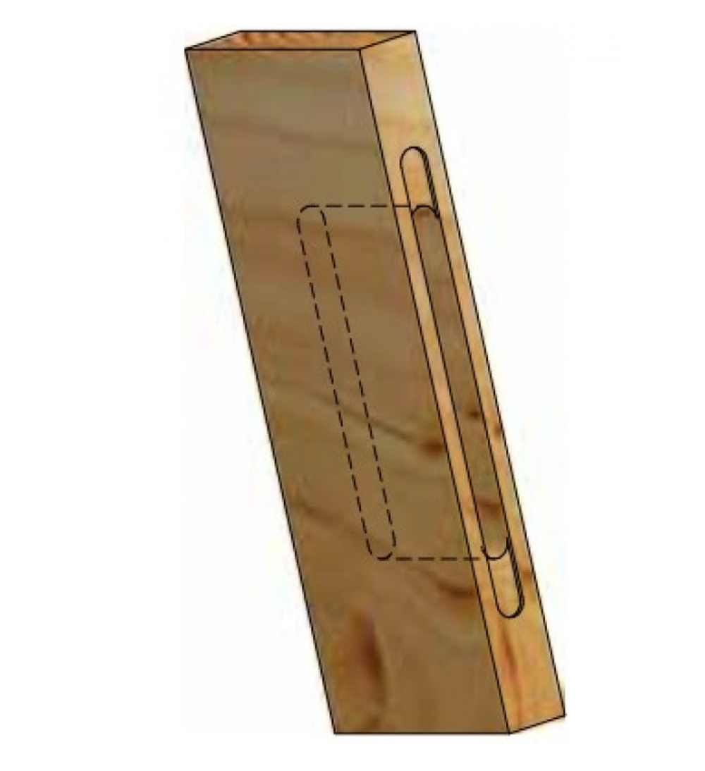 Фреза для выборки глубоких пазов под замки 18 x 25 x 120 x 170 x 16 WPW DT18001