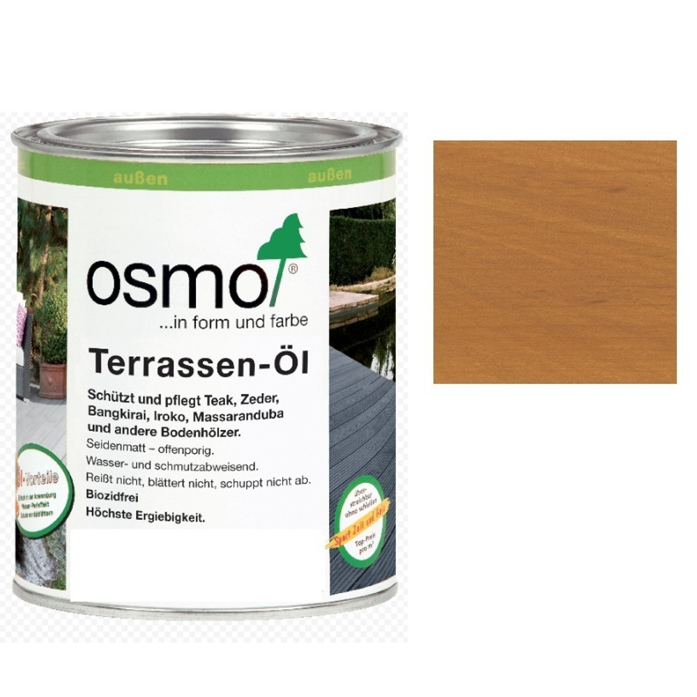 Масло для террас Osmo 013 для гарапы Натуральный тон 0,75 л Terrassen-Ole для наружных работ Osmo-013-0,75 11500081