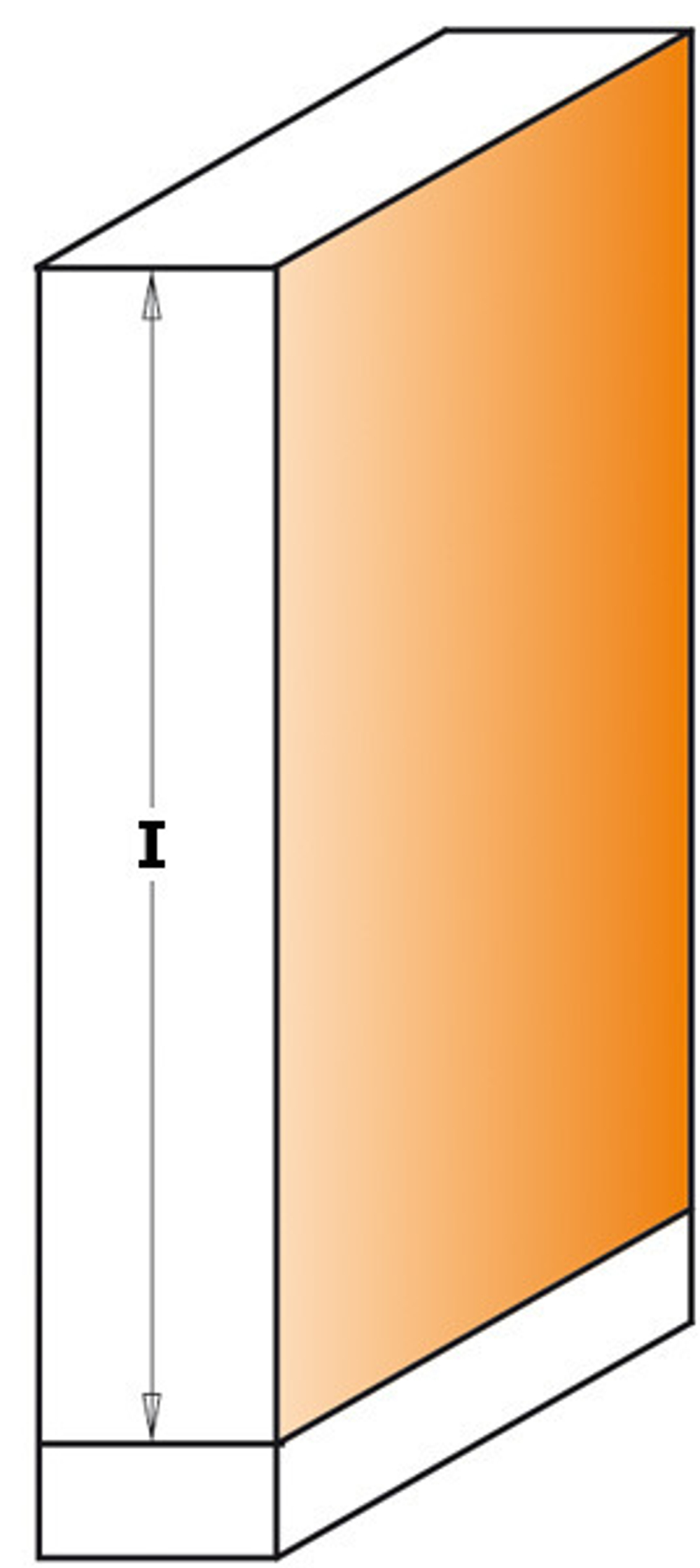 Фреза обгонная (нижн. подш.) S12 D 19 x 38,1 CMT 906.692.11