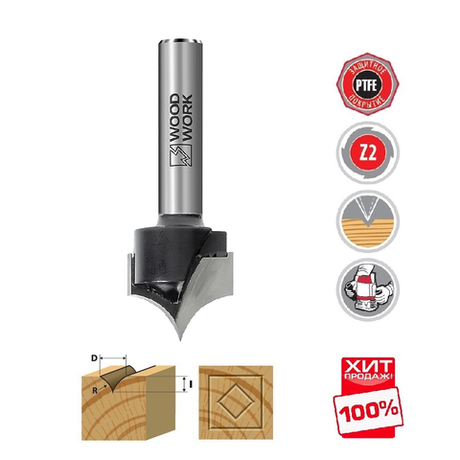 ХИТ! Фреза для гравировки с радиусом Woodwork D=9.5 S=8 L=45 R=4.8 мм 916.9548.08