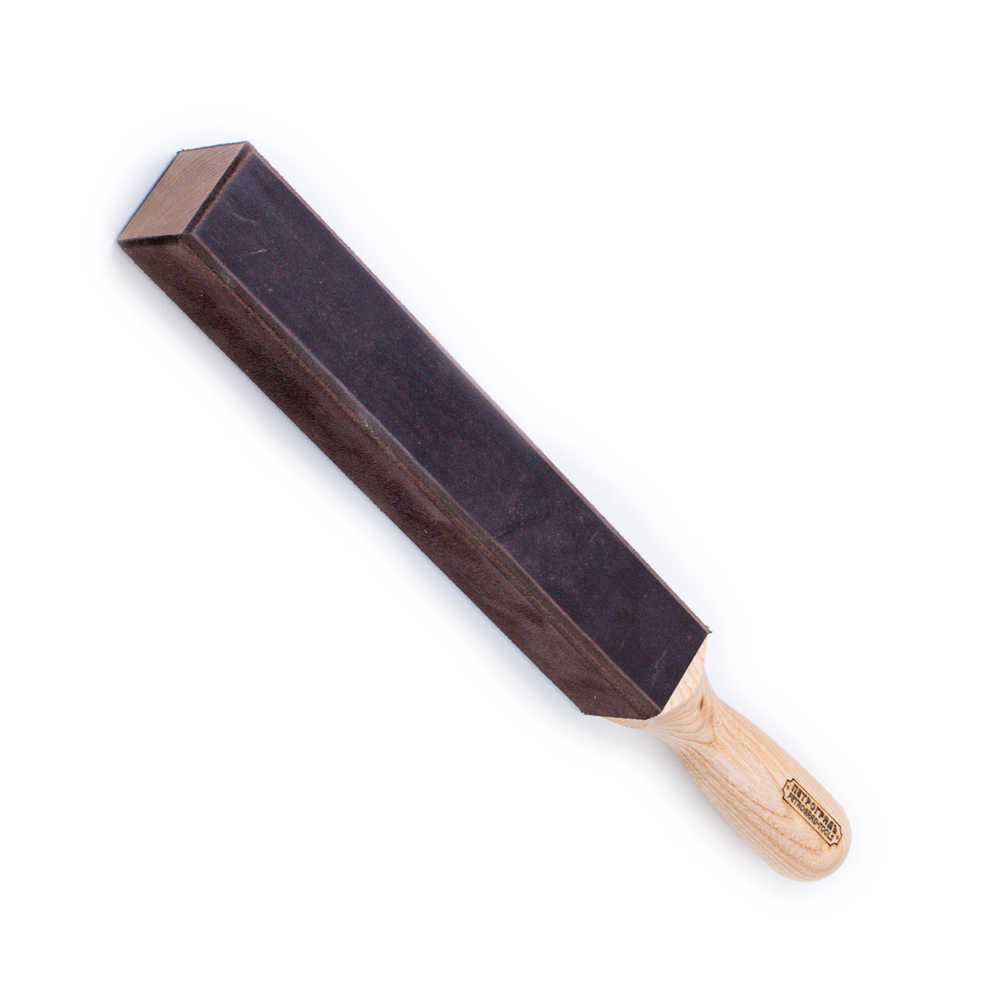 Новинка! Брусок для правки ножей ПЕТРОГРАДЪ 375х45 мм, четырехсторонний, кожа 2 мм, может использоваться для правки кожевенного инструмента, инструмента для резьбы М00025058