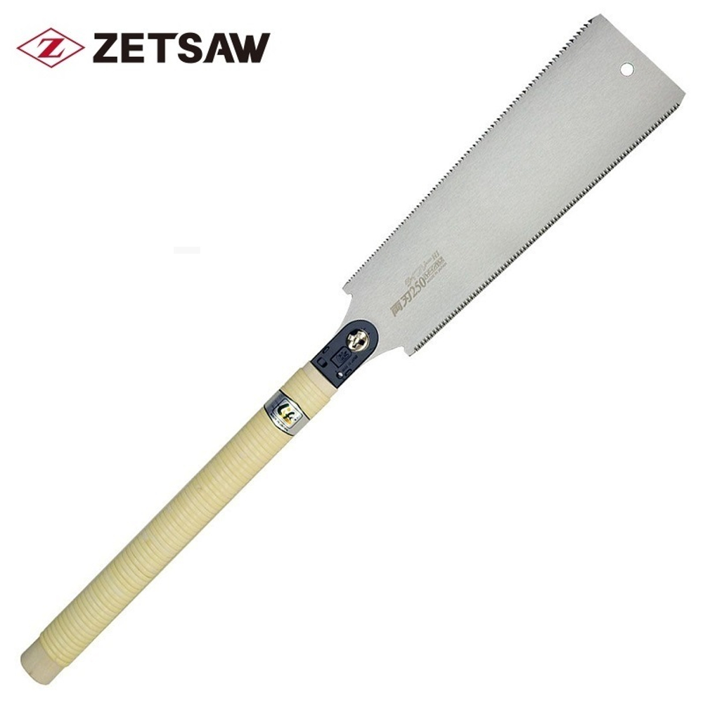 ХИТ! Пила двусторонняя Ryoba S-250 250 мм 18 tpi 0.5 мм деревянная рукоять ZetSaw 30007 М00017254