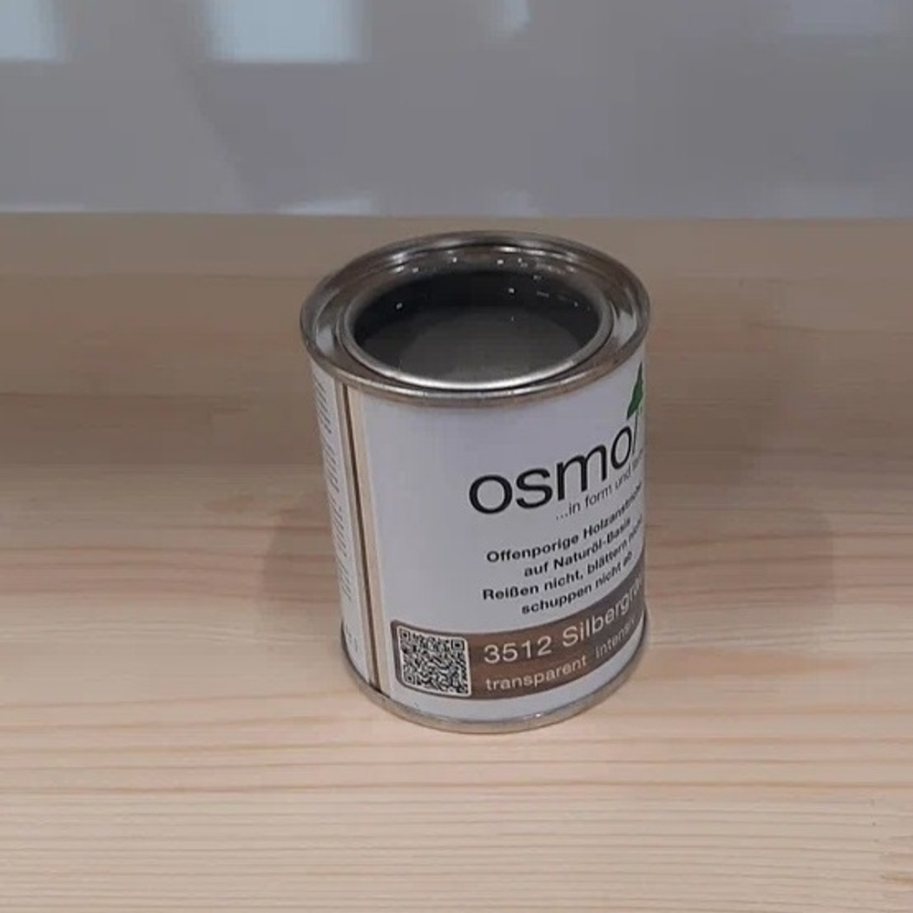 Новинка! Цветные бейцы на масляной основе Osmo Ol-Beize 3512 Серебристо - серый 0,22 л для тонирования деревянных полов для внутренних работ 15100811_2