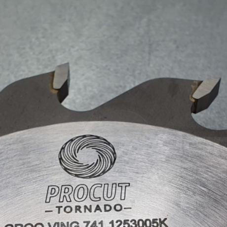 Новинка! Пильный диск пазовый PROCUT 125 x 30 x 5/3 Z=12 F по древесине, фанере, ДСП, МДФ 741.1253005K