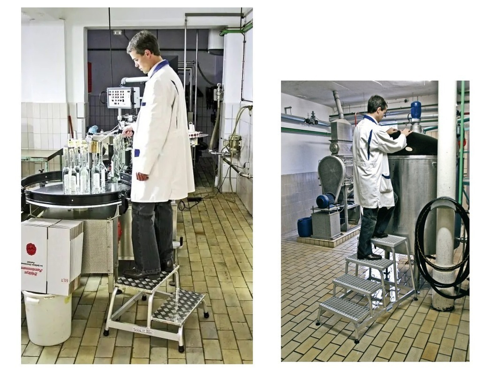 Новинка! Монтажная подставка с рифлеными ступенями 2 ступени STABILO Krause 805027