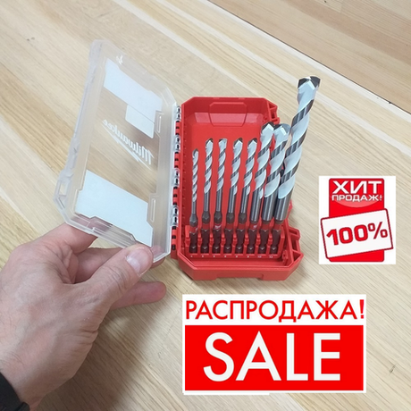 РАСПРОДАЖА ХИТ! Набор сверл GEN III HEX 8 предметов по мультиматериалам Multi Material 8 pc Set 4 / 5 / 5 / 6 / 6 х 100 мм, 8 / 10 / 12 х 150 мм Milwaukee 4932493871