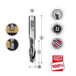 ХИТ! Фреза спиральная 8 х 70 / 32 х 8 монолитная твердосплавная Upcut Z2 Woodwork 191.0832.70