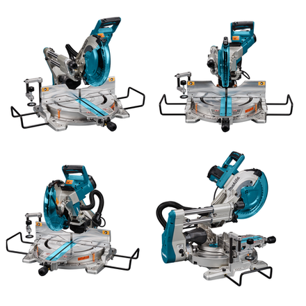 Торцовочная пила Makita 1,51 кВт, диск 260/30 мм с протяжкой и лазером, Глубина пропила 90/45 град 91 мм, Ширина пропила 90 и 45 град.279/197 и 91/91 мм LS1019L