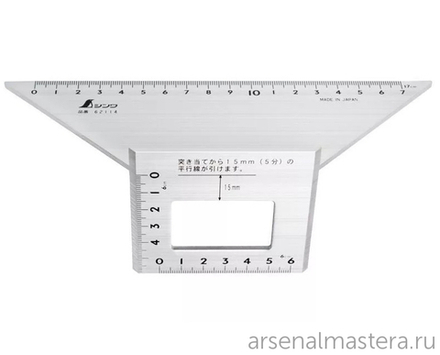ХИТ! Шаблон угловой - угольник 3D Shinwa 200 х 63 х 73 мм Sh 62114 М00003453