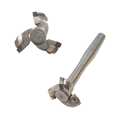 Новинка! Насадка - фреза дисковая резчицкая Manpa Carving Bits, треугольные пластины, D 16 мм, хвостовик 6,3 мм М00018389