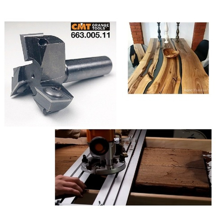 Фреза Z3 с тремя сменными поворотными ножами для слэбов CMT HM Z3 D 38 x 12 x 60 RH S12 RH 663.005.11