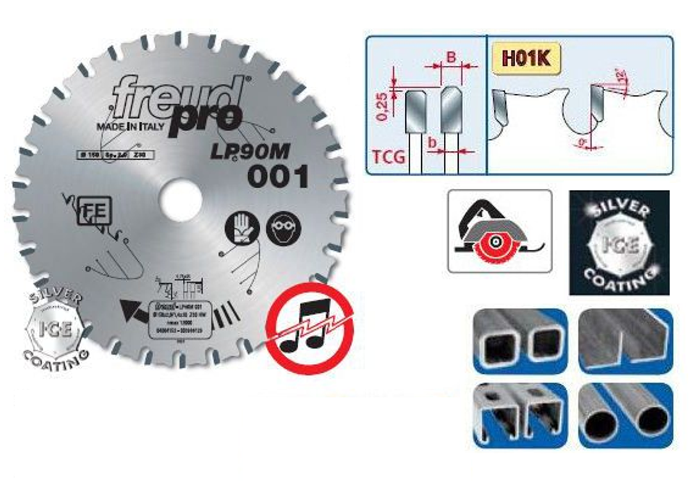 Новинка! Диск пильный FREUD PRO LU6A 216 х 30 мм, Z=40 по железу, сухое пиление LU6A0500