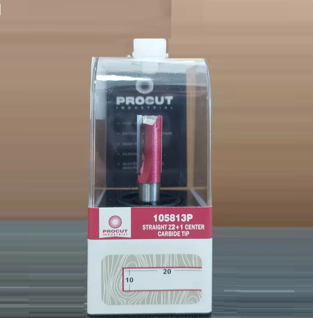 Новинка! Фреза прямая пазовая с врезным зубом Z 2 / 1 D 10 x 20 x 53 S 8 PROCUT 105813P