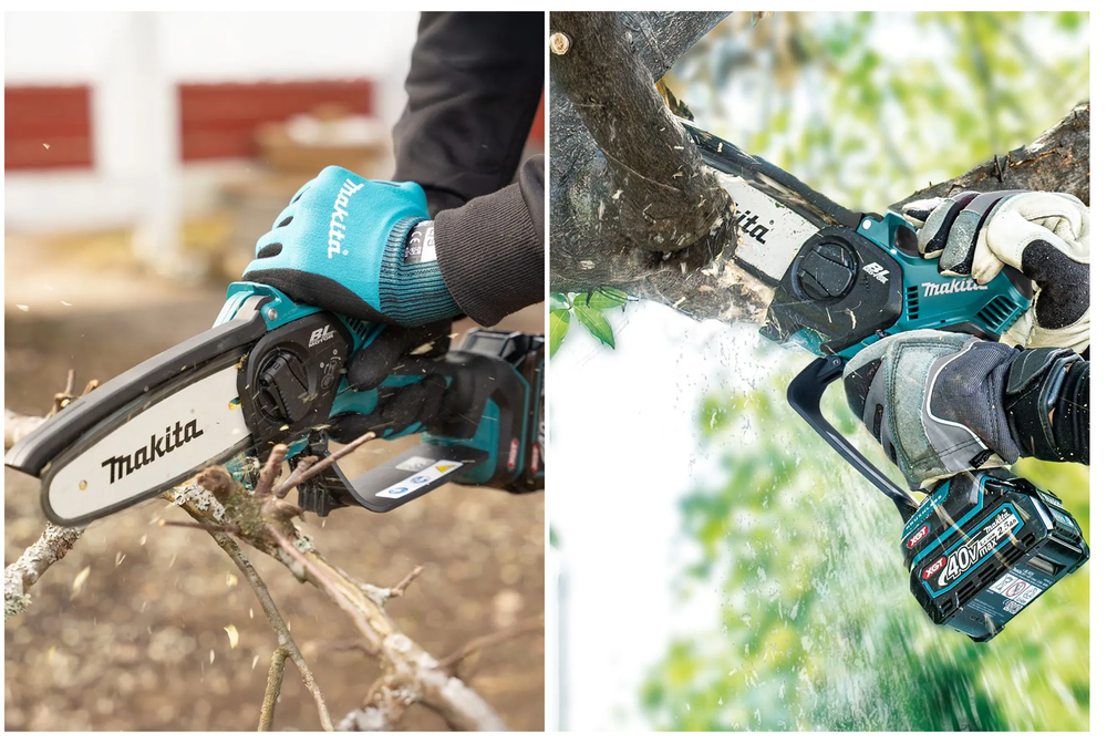 Новинка! КОМПЛЕКТ Аккумуляторная цепная пила - сучкорез Makita XGT 150 с Аккумулятором BL4025 2.5 Ач и зарядным устройством DC40RС 40В , 40v MAX, 0,59 кВт, 6"/15 см, 0,325", 1,1 мм, 8 м/с, BL, XPT UC029GD102