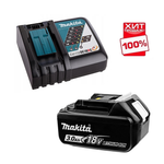 ХИТ! Набор питания Makita RF LXT: Аккумулятор BL1830B Li-Ion, 18 В, 3 Ач, Зарядное устройство для зарядки NiMh, Ni-Cd и Li-ion аккумуляторов 7,2 В - 18 В DC18RC 191A25-2
