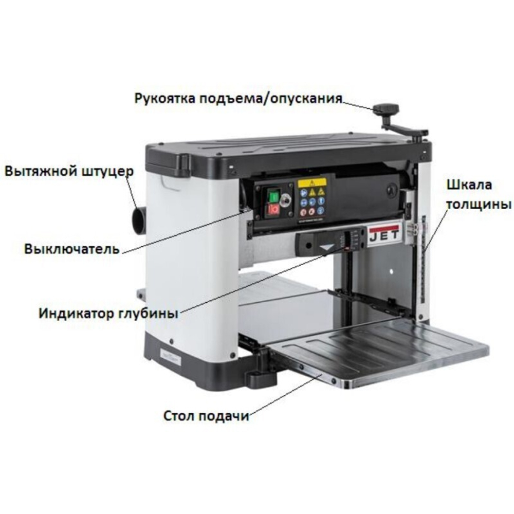 Рейсмусовый станок 1,7 кВт 230 V JET JWP-12L 10000847M