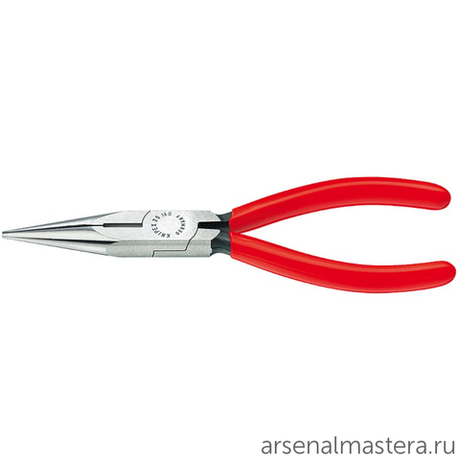 Длинногубцы 160 мм с режущими кромками, фосфатированные, обливные ручки 25 01 160 KNIPEX KN-2501160