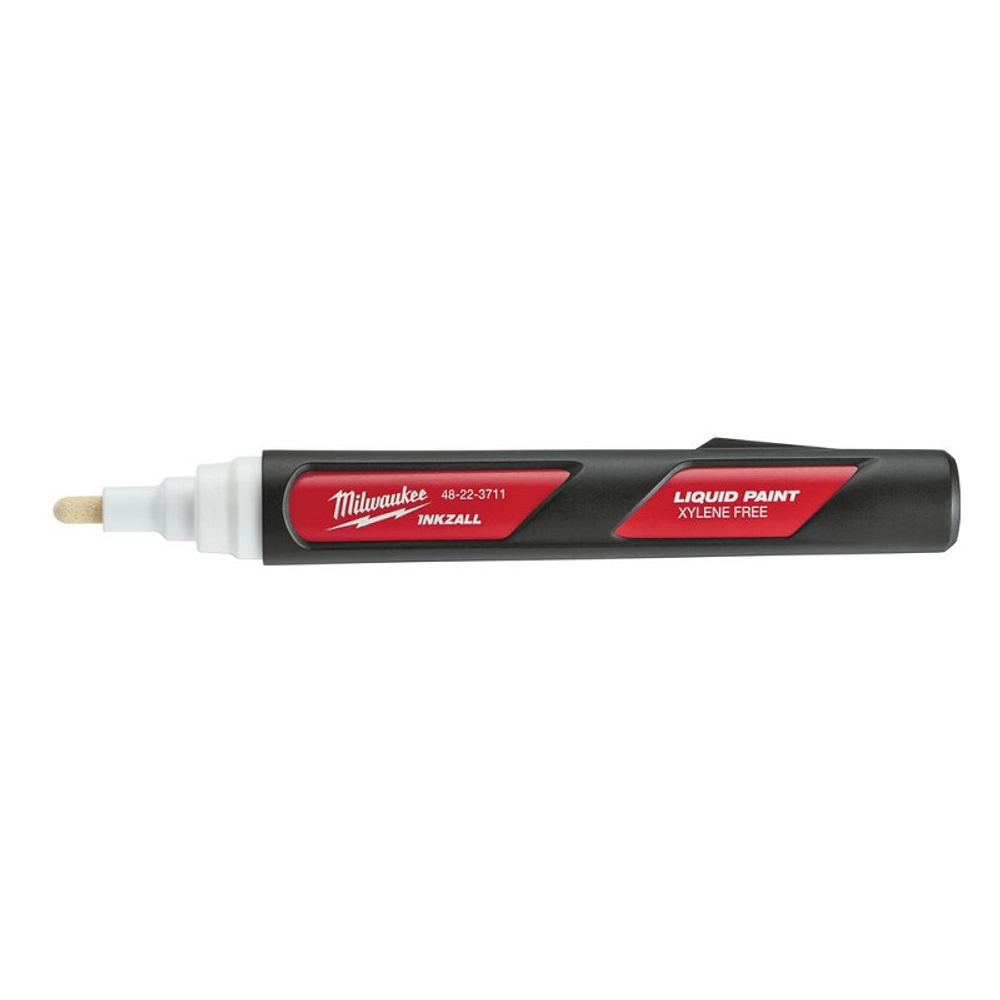 ХИТ! Маркер строительный белый 1 шт на основе жидкой краски White-LP Milwaukee 48223711