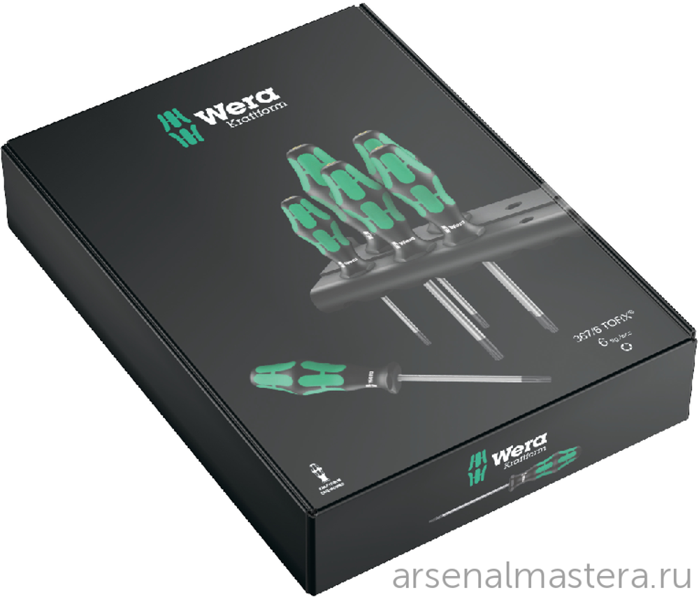 Набор 6 предметов ОТВЕРТКИ Kraftform Plus 367/6 TORX 028062 WERA WE-028062