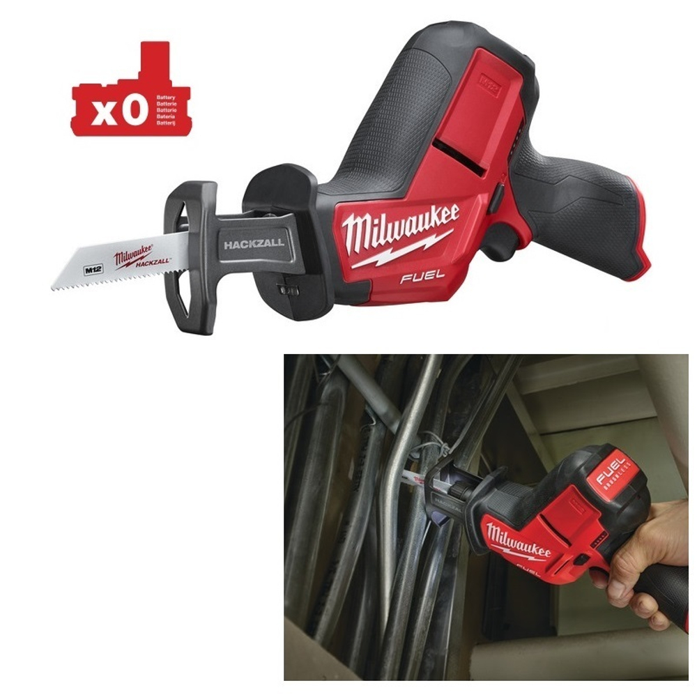 Легкий старт: Сабельная пила аккумуляторная компактная MILWAUKEE M12 FUEL CHZ-0 4933446960