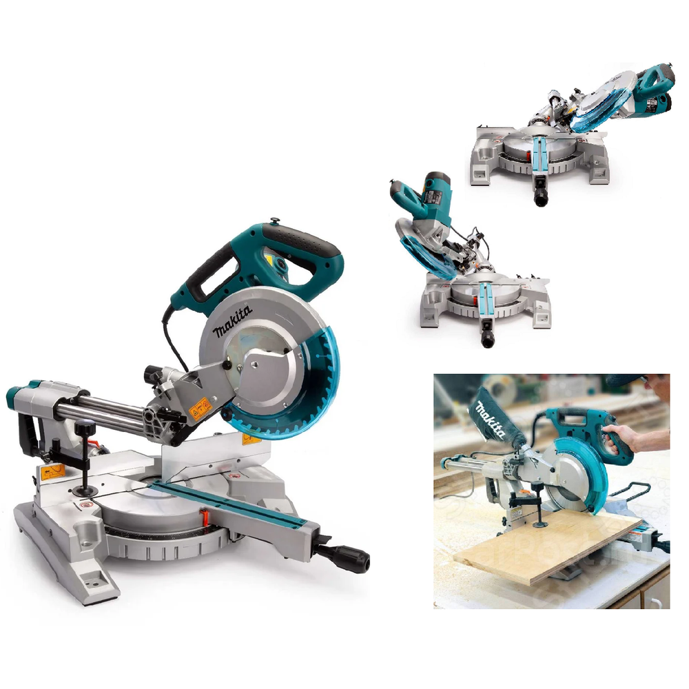 Новинка! Торцовочная пила Makita 1,43 кВт, диск 260/30 мм, функция протяжки, глубина распила при 90° 310 мм, при при 45° 220 мм, для распиливания древесины, пластика, ламината LS1018LN