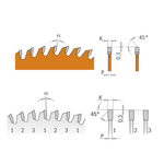 Новинка! Диск пильный по ЛДСП CMT 160 x 20 x 2,2/1,6 TCG 4° Z=48, фанера, ДСП, одно- или двусторонний ламинат 281.760.48H