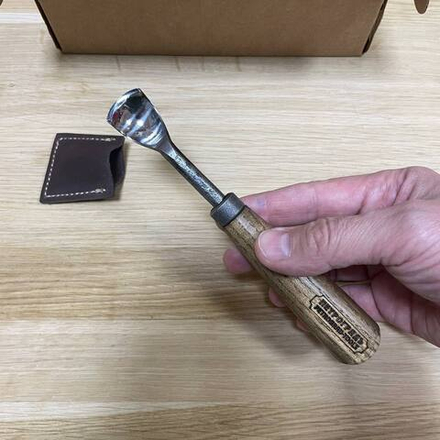 ХИТ! Стамеска серия Вологда, клюкарза короткая, N 7 22 мм ПЕТРОГРАДЪ М00021967