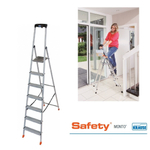 Новинка! Свободностоящая стремянка 2К заглушки 7 ступеней MONTO SAFETY Krause 128973
