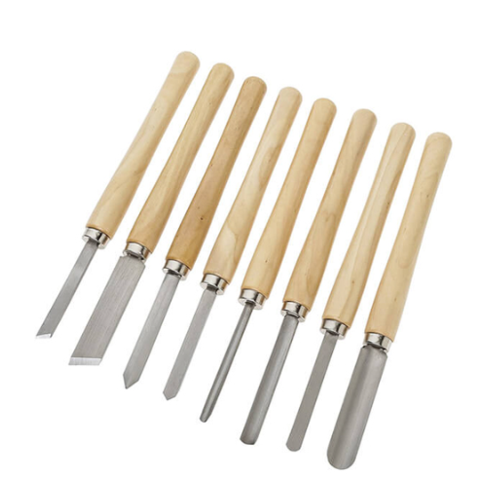 Новинка! Набор из 8 токарных резцов (долото) HEPHA по дереву Garwin SWWT-3310