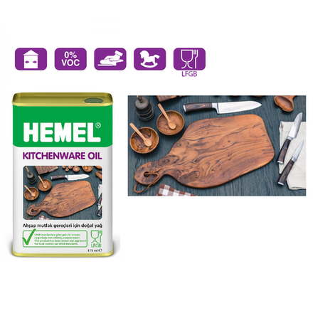 Новинка! Масло для разделочных досок HEMEL Kitchenware Oil 3900H Бесцветное 0,175 л для внутренних работ 18816