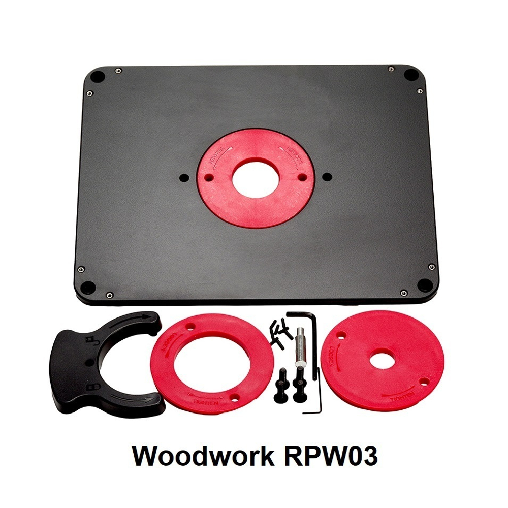 Новинка 2024! Пластина для установки фрезера 298 х 235 х 10 мм HPL Woodwork RPW03 RPW-03