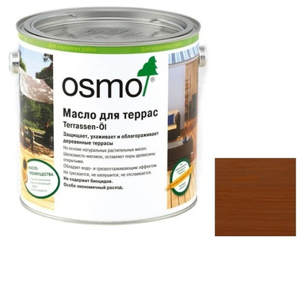 Масло для террас Osmo 016 для бангкирай темное 2,5 л Terrassen-Ole для наружных работ Osmo-016-2,5 11500062