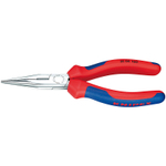 Длинногубцы 160 мм с режущими кромками, хром, 2-комп ручки 25 05 160 KNIPEX KN-2505160