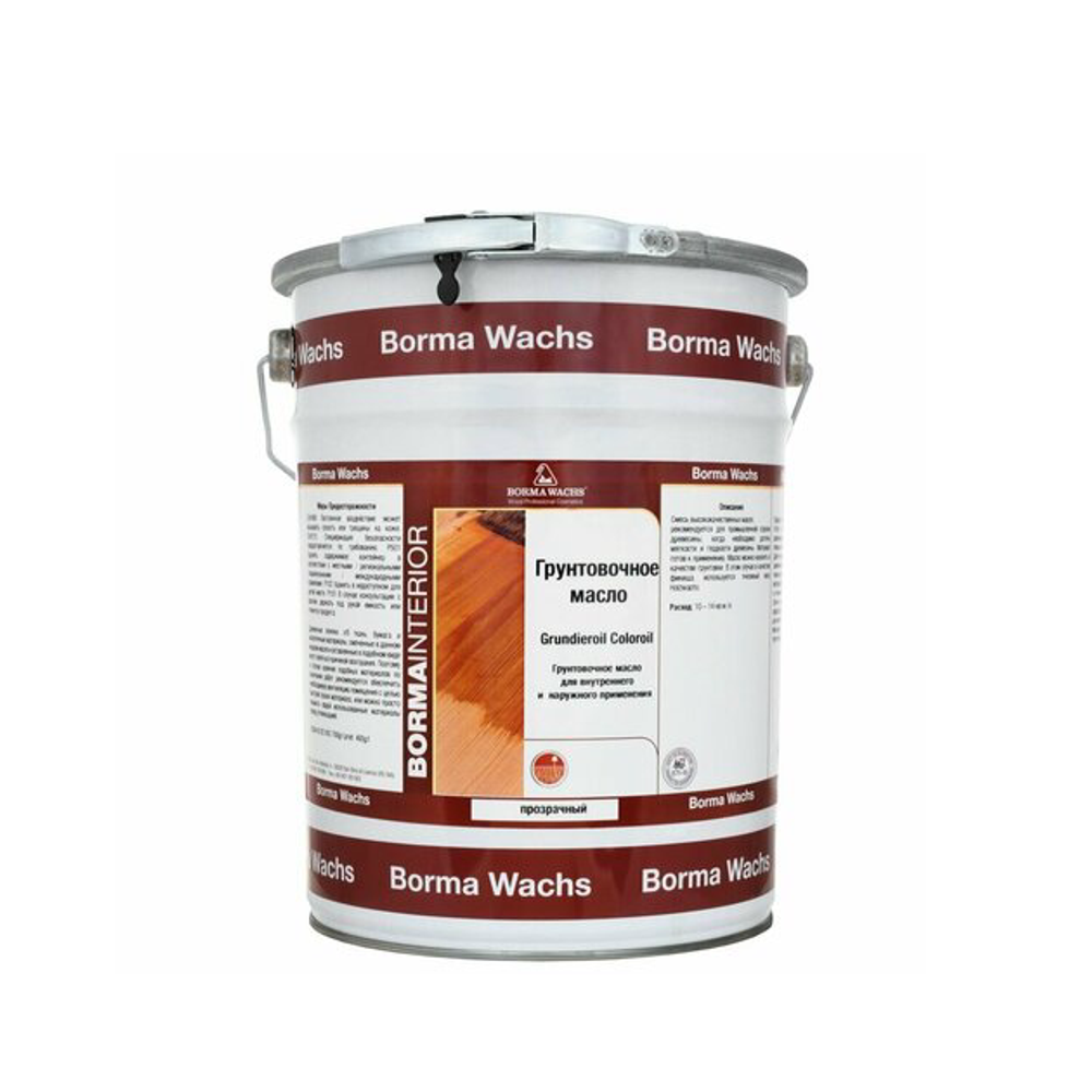 Новинка! Масляное покрытие для полов и паркета Borma Grundierol 5 л цвет прозрачный, для внутренних работ V3950